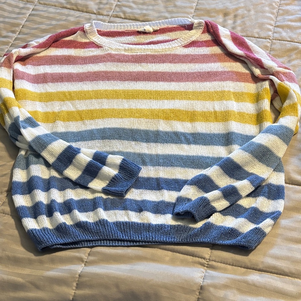 Eesome Colorful Striped Women's Sweater